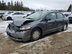 Salvage cars for sale at Bowmanville, ON auction: 2009 Honda Civic DX-G