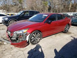 Salvage cars for sale at Austell, GA auction: 2021 Nissan Altima SR