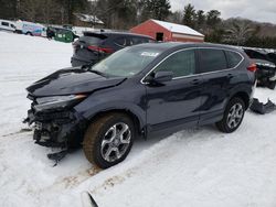 Salvage cars for sale at Mendon, MA auction: 2018 Honda CR-V EX