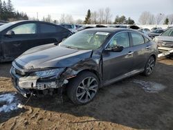 Salvage cars for sale at Bowmanville, ON auction: 2019 Honda Civic Touring