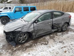 Salvage cars for sale from Copart Davison, MI: 2018 Hyundai Elantra SEL