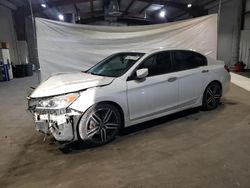 Salvage cars for sale at North Billerica, MA auction: 2017 Honda Accord Sport Special Edition