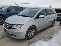 Salvage cars for sale at Kansas City, KS auction: 2015 Honda Odyssey EXL