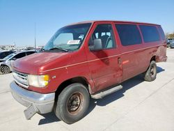 Salvage cars for sale at Grand Prairie, TX auction: 2001 Ford Econoline E350 Super Duty Wagon