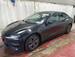 Salvage cars for sale at Angola, NY auction: 2022 Tesla Model 3