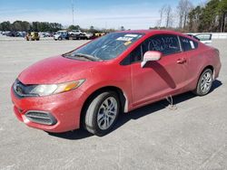 Honda Civic salvage cars for sale: 2015 Honda Civic LX