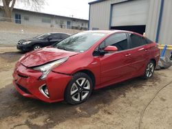 Salvage cars for sale at Albuquerque, NM auction: 2017 Toyota Prius