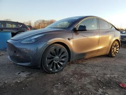 Salvage cars for sale at Chalfont, PA auction: 2022 Tesla Model Y