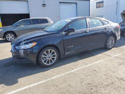 Salvage cars for sale at Vallejo, CA auction: 2017 Ford Fusion SE Hybrid