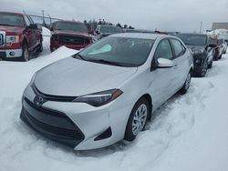 Salvage cars for sale at Cow Bay, NS auction: 2017 Toyota Corolla L