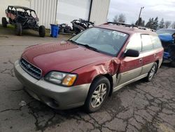 Salvage cars for sale at Woodburn, OR auction: 2003 Subaru Legacy Outback AWP