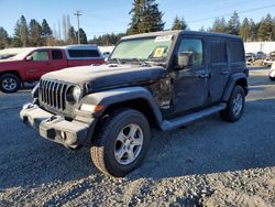 Salvage cars for sale at Graham, WA auction: 2019 Jeep Wrangler Unlimited Sport