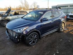 Salvage cars for sale at Chicago Heights, IL auction: 2017 Hyundai Santa FE Sport