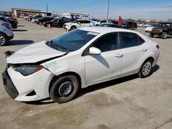 Salvage cars for sale at Grand Prairie, TX auction: 2019 Toyota Corolla L