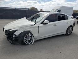 Salvage cars for sale at Orlando, FL auction: 2021 Infiniti Q50 Luxe