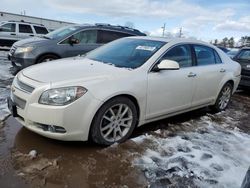 Salvage cars for sale at New Britain, CT auction: 2012 Chevrolet Malibu LTZ