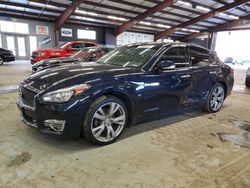 Salvage cars for sale at East Granby, CT auction: 2016 Infiniti Q70 3.7