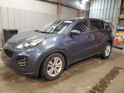 Salvage cars for sale at West Mifflin, PA auction: 2017 KIA Sportage LX