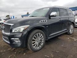 Salvage cars for sale from Copart Woodhaven, MI: 2016 Infiniti QX80