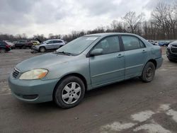 Salvage cars for sale from Copart Ellwood City, PA: 2006 Toyota Corolla CE