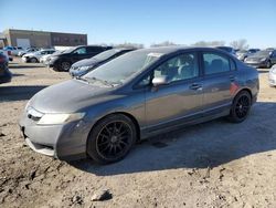 Salvage cars for sale at Kansas City, KS auction: 2010 Honda Civic LX