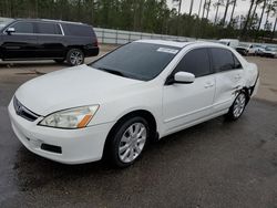 Salvage cars for sale at Harleyville, SC auction: 2007 Honda Accord EX