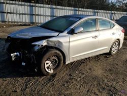 Salvage cars for sale at Hampton, VA auction: 2017 Hyundai Elantra SE