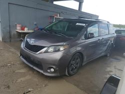 Salvage cars for sale at West Palm Beach, FL auction: 2012 Toyota Sienna Sport