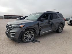 Salvage cars for sale at Andrews, TX auction: 2021 Ford Explorer XLT