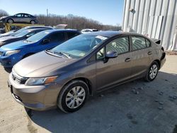 Salvage cars for sale at Windsor, NJ auction: 2012 Honda Civic LX