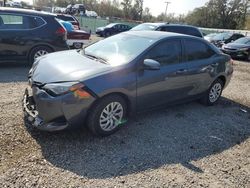 Salvage cars for sale at Riverview, FL auction: 2018 Toyota Corolla L