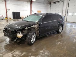 Salvage cars for sale at Center Rutland, VT auction: 2015 Volkswagen Golf Sportwagen TDI S