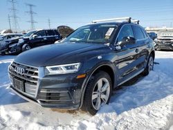 Salvage cars for sale at Elgin, IL auction: 2019 Audi Q5 Premium Plus