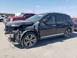 Salvage cars for sale at Grand Prairie, TX auction: 2017 Nissan Pathfinder S