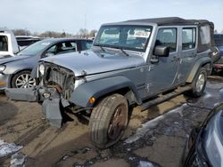 Jeep salvage cars for sale: 2013 Jeep Wrangler Unlimited Sport