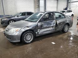 Salvage cars for sale at Ham Lake, MN auction: 2005 Honda Civic EX