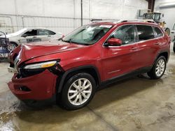 Salvage cars for sale at Avon, MN auction: 2015 Jeep Cherokee Limited