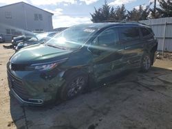 Toyota salvage cars for sale: 2021 Toyota Sienna XLE