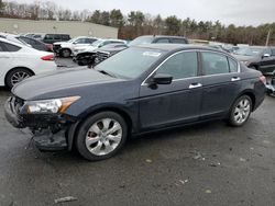 Salvage cars for sale at Exeter, RI auction: 2008 Honda Accord EXL