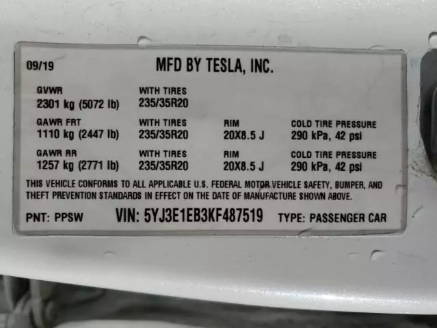 2019 Tesla Model 3