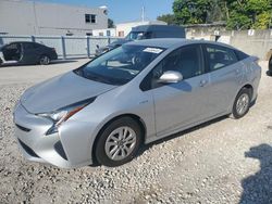 Salvage cars for sale at Opa Locka, FL auction: 2018 Toyota Prius