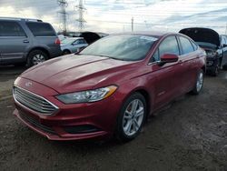 Salvage cars for sale at Elgin, IL auction: 2018 Ford Fusion SE Hybrid