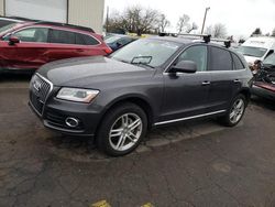 Salvage cars for sale at Woodburn, OR auction: 2017 Audi Q5 Premium Plus