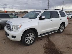 Salvage cars for sale at Colorado Springs, CO auction: 2014 Toyota Sequoia Platinum