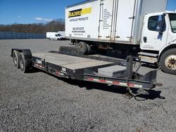 Salvage trucks for sale at Assonet, MA auction: 2018 Trail King 2018 Novae Tilt Deck Equipment Trailer