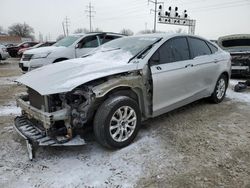 Salvage cars for sale at Columbus, OH auction: 2015 Ford Fusion S