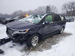 Salvage cars for sale at North Billerica, MA auction: 2024 KIA Carnival LX