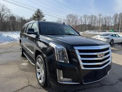 Salvage cars for sale at North Billerica, MA auction: 2019 Cadillac Escalade ESV Luxury