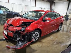 Salvage cars for sale at West Mifflin, PA auction: 2018 Toyota Prius