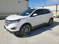 Salvage cars for sale at auction: 2015 Ford Edge Titanium